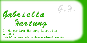 gabriella hartung business card